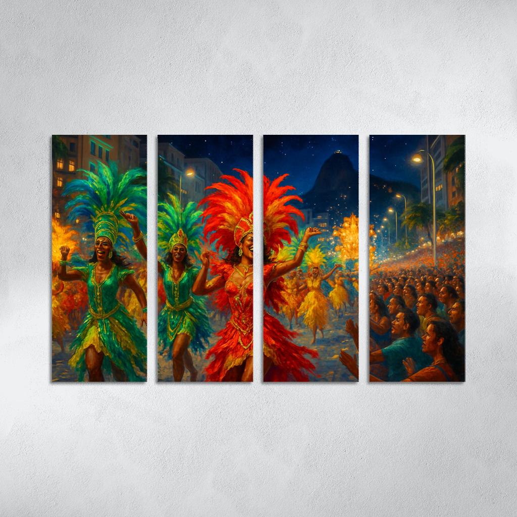 Rio Carnival - Brazil custom paintings frame
