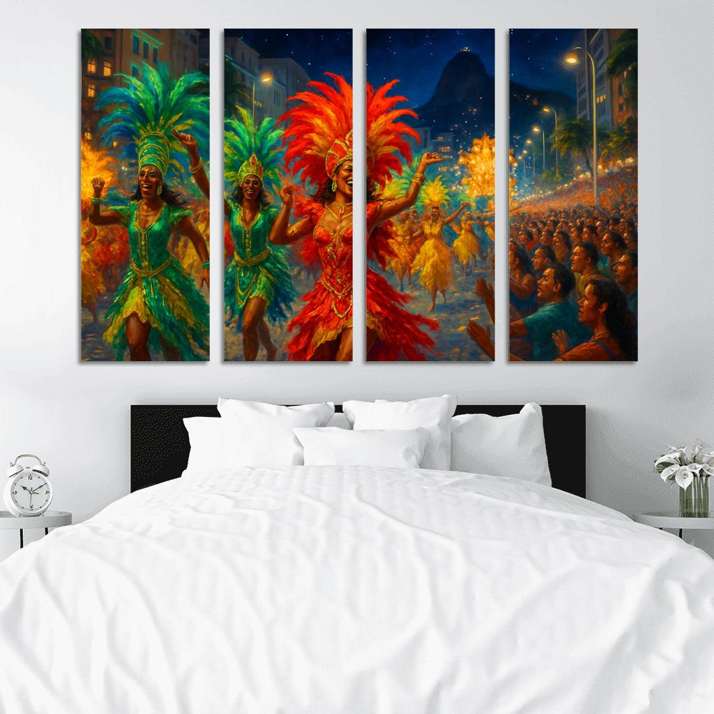 Rio Carnival - Brazil custom paintings frame