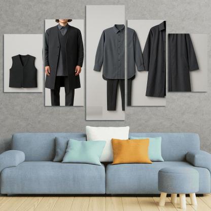 Modular Monochrome Layering Wardrobe Concept art trends
