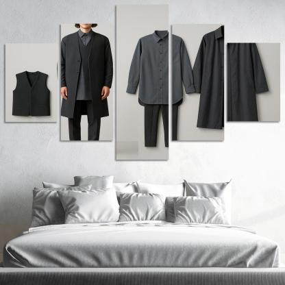 Modular Monochrome Layering Wardrobe Concept art trends