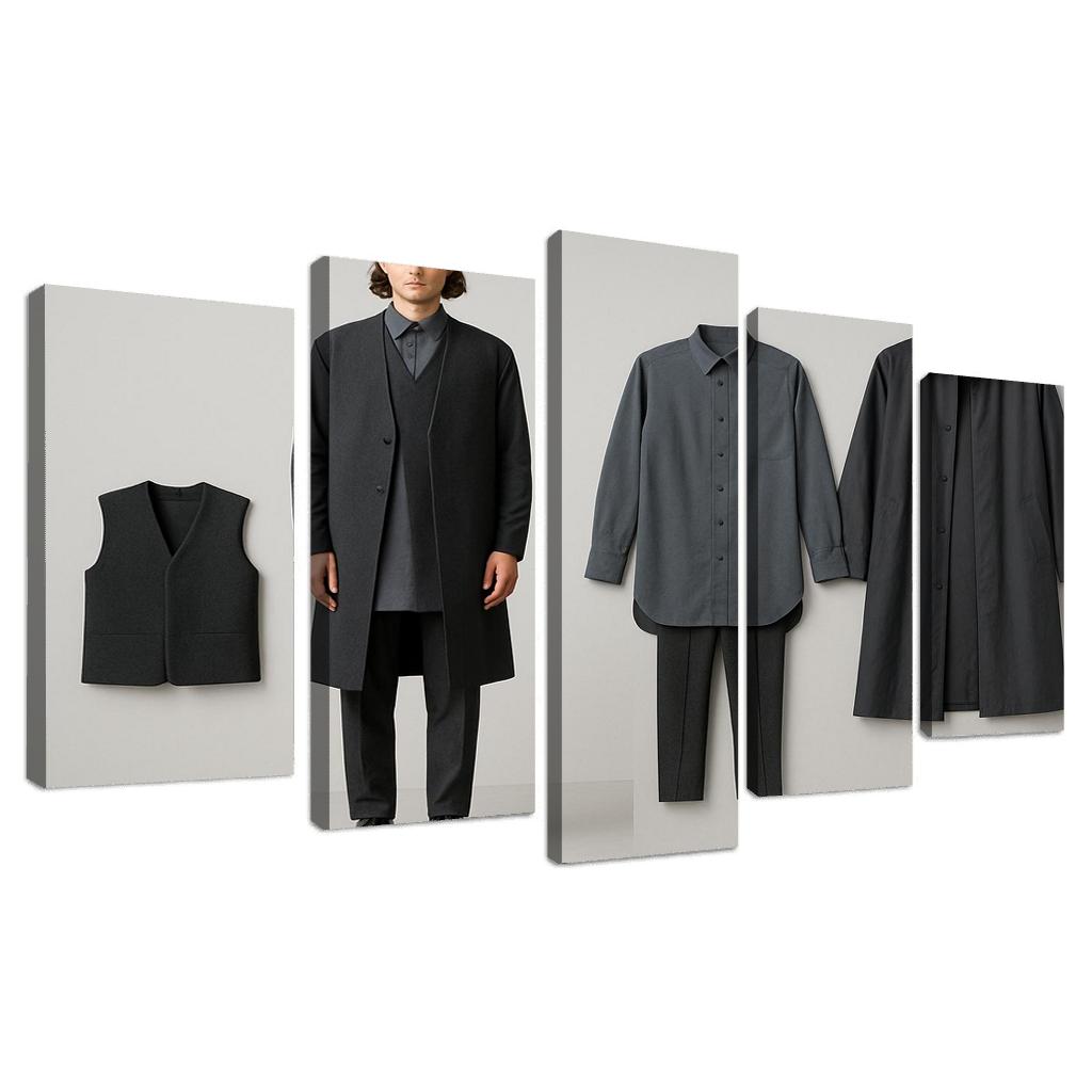 Modular Monochrome Layering Wardrobe Concept art trends