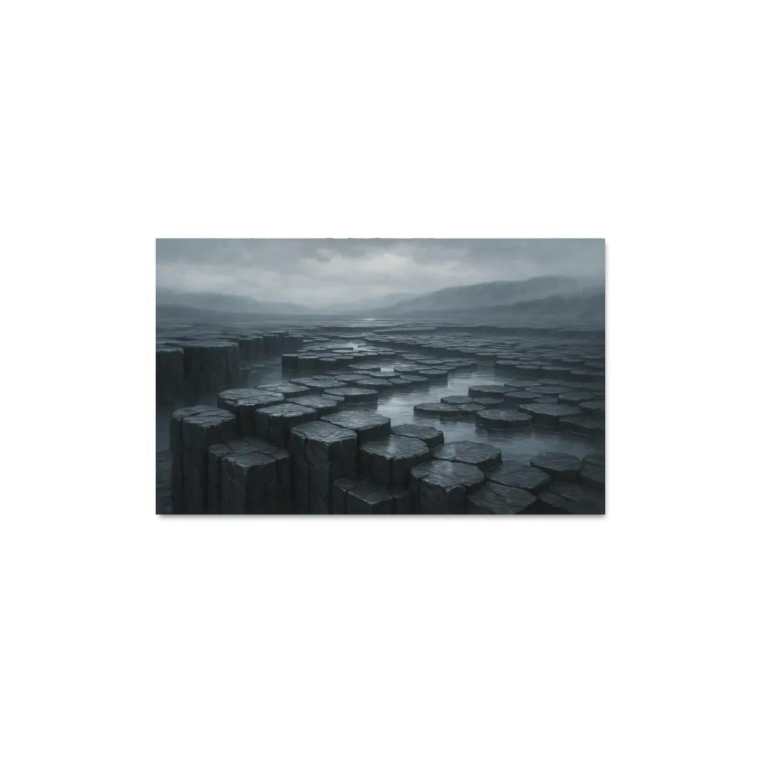 Rain Washed Basalt Plateau After A Summer Storm oil paintings frame