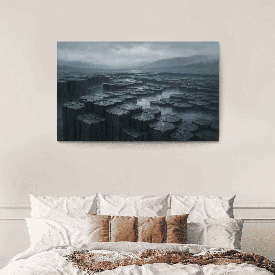 Rain Washed Basalt Plateau After A Summer Storm oil paintings frame