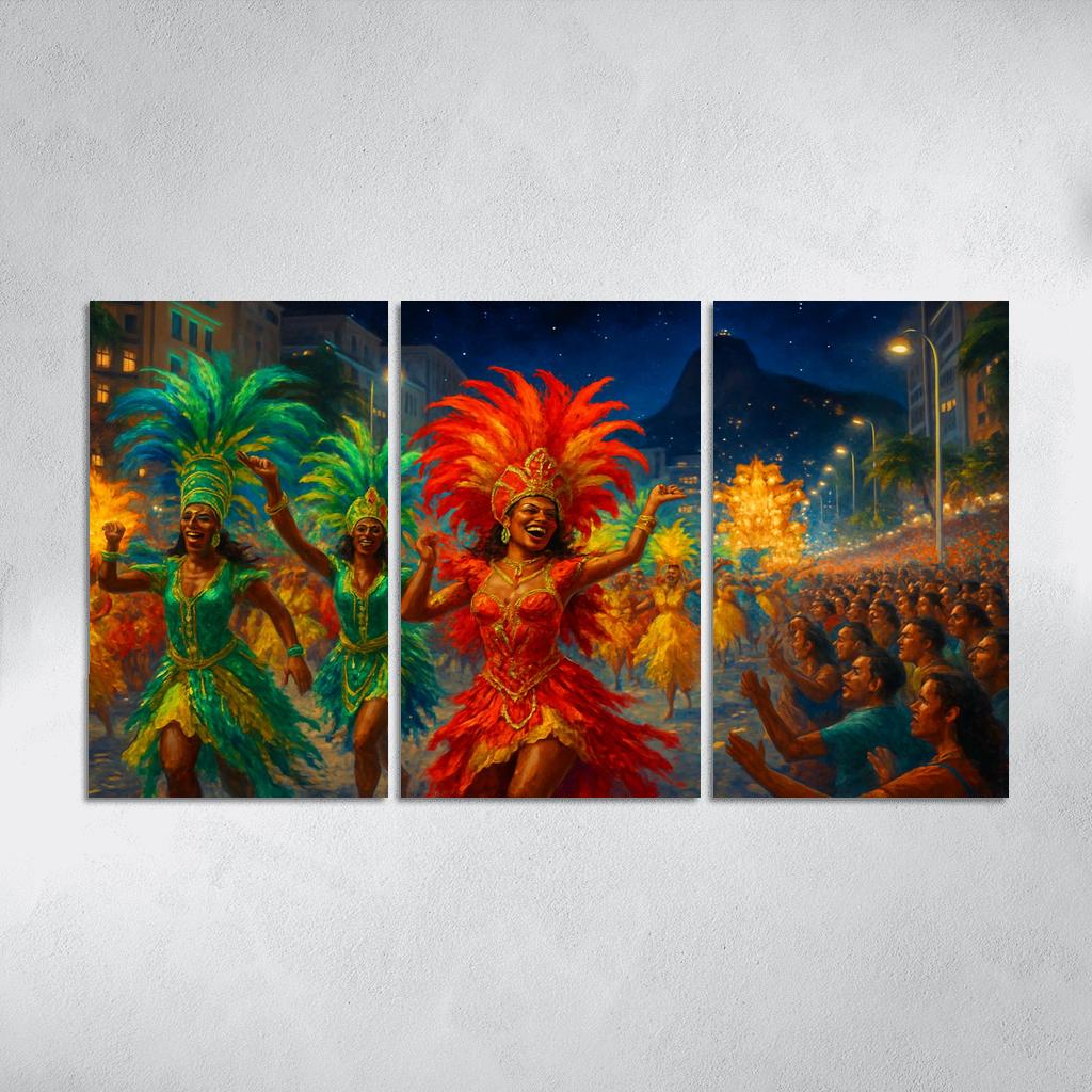 Rio Carnival - Brazil custom paintings frame