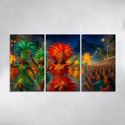 Rio Carnival - Brazil custom paintings frame