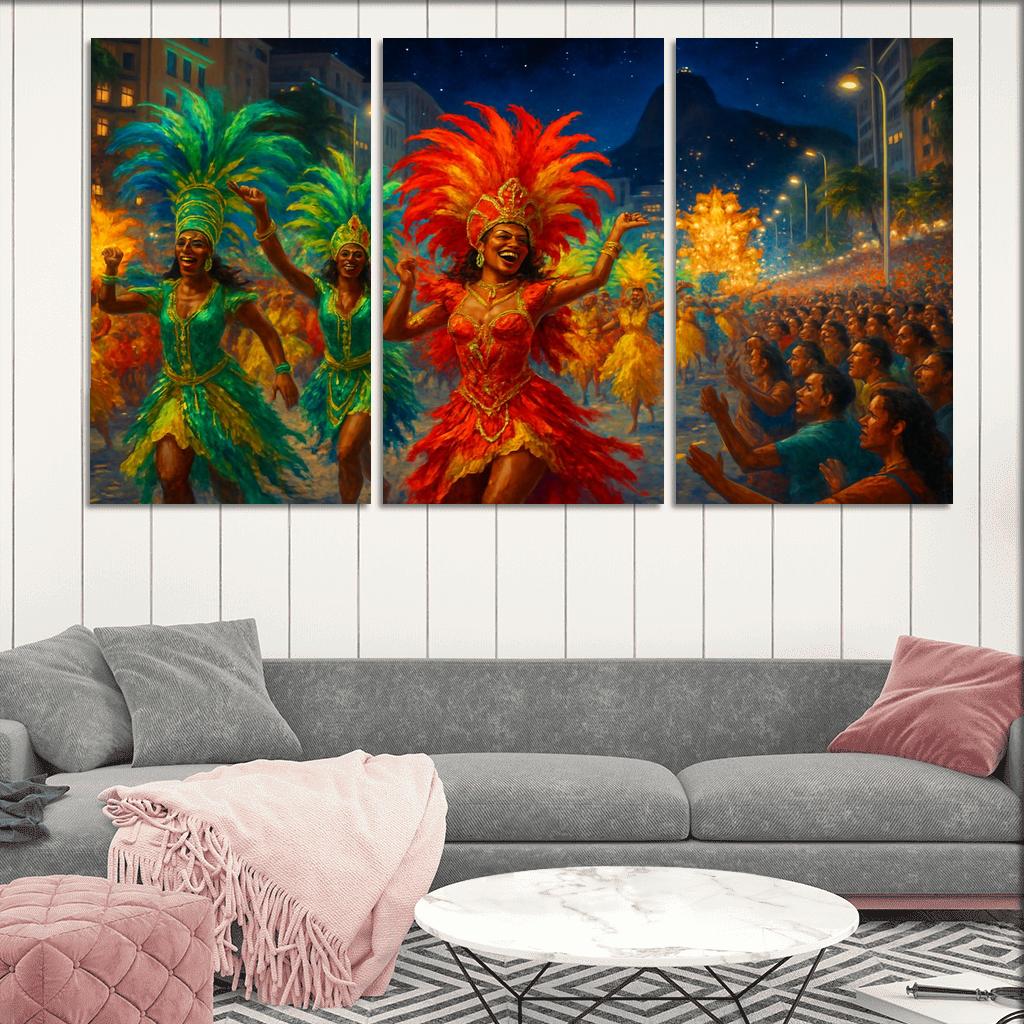 Rio Carnival - Brazil custom paintings frame
