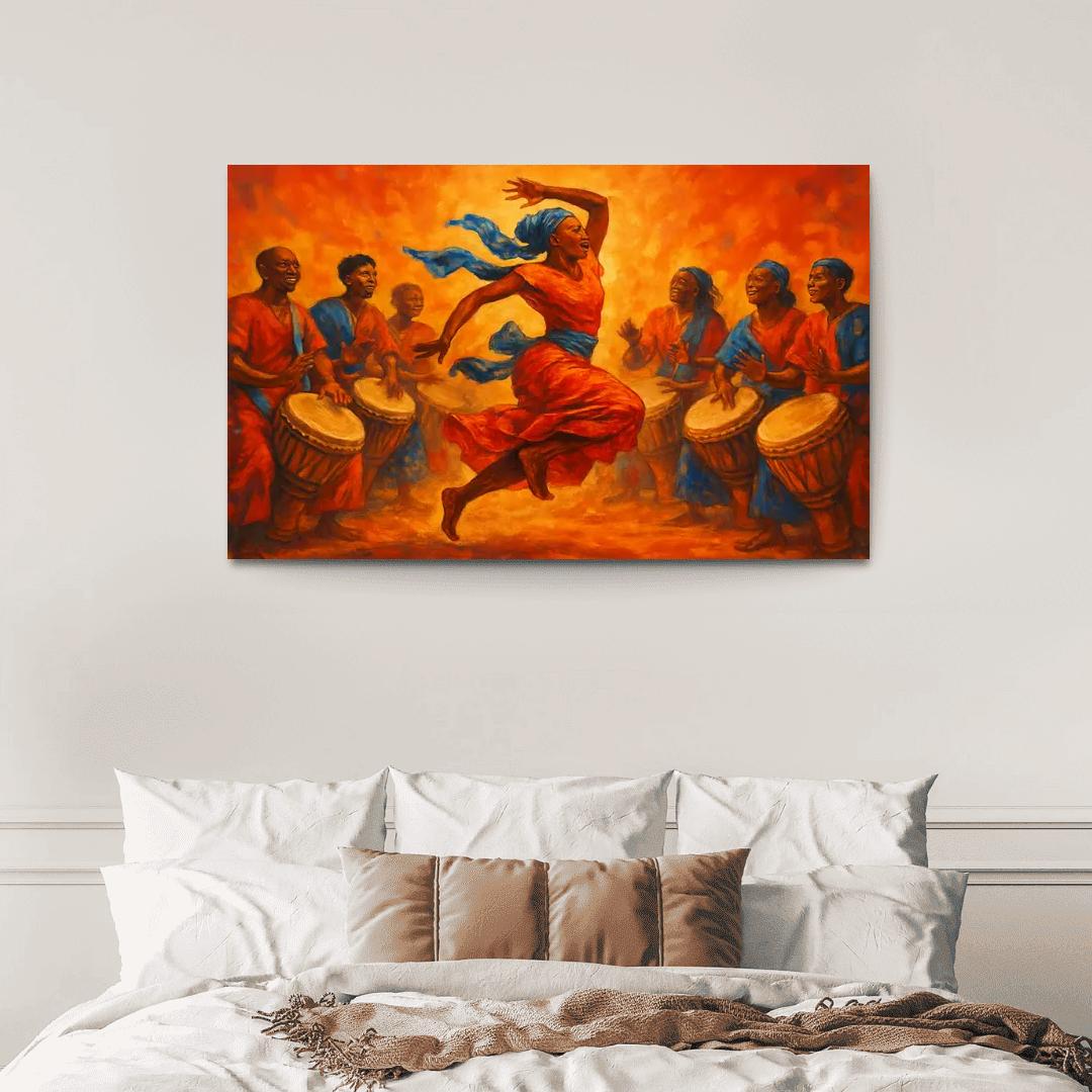 Sabar Pulse The West African Drum Dance Tradition modern paintings frame