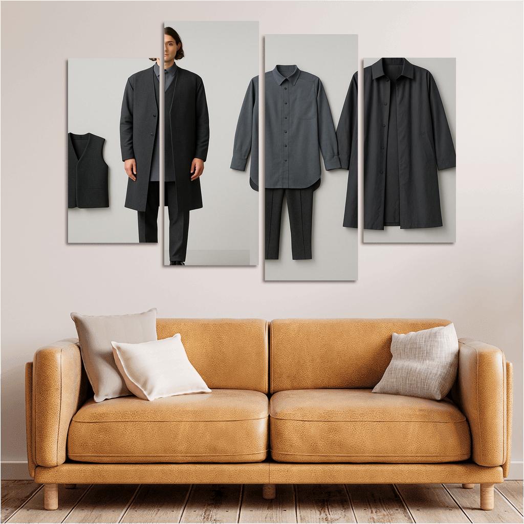 Modular Monochrome Layering Wardrobe Concept art trends