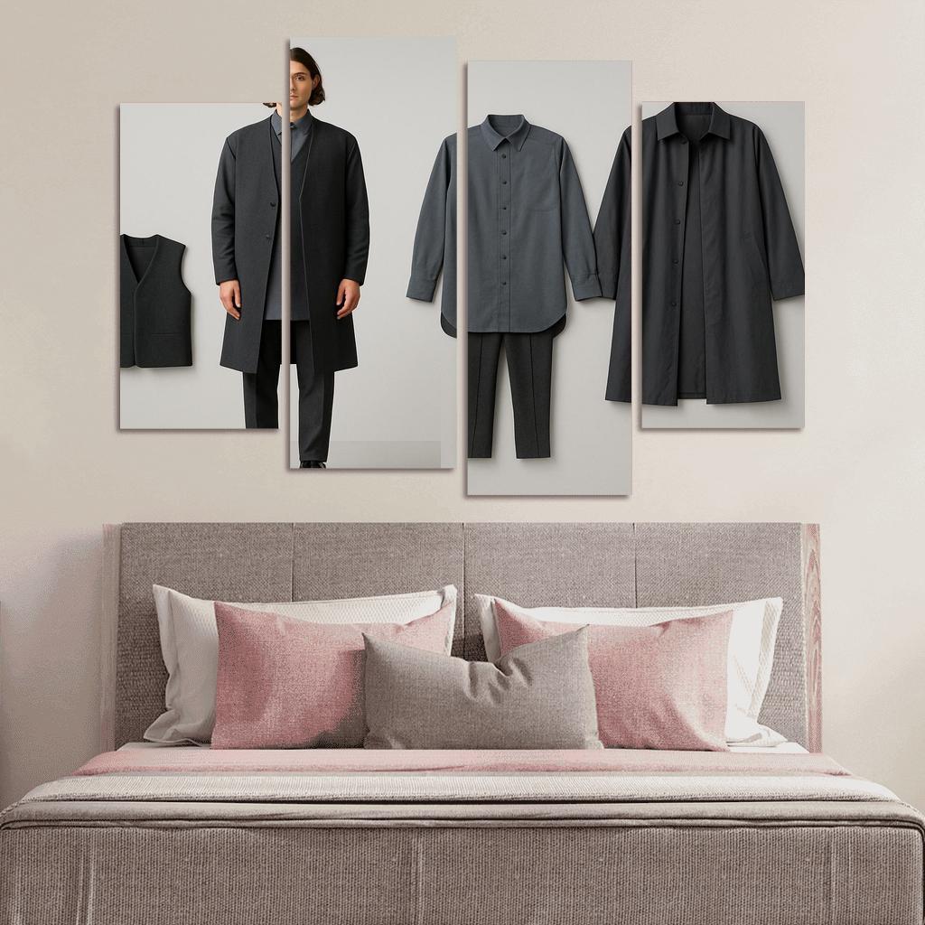 Modular Monochrome Layering Wardrobe Concept art trends