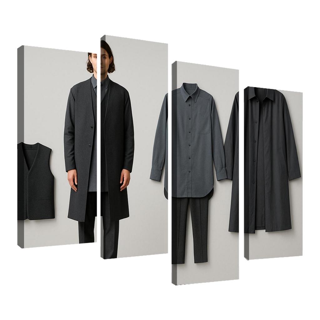 Modular Monochrome Layering Wardrobe Concept art trends