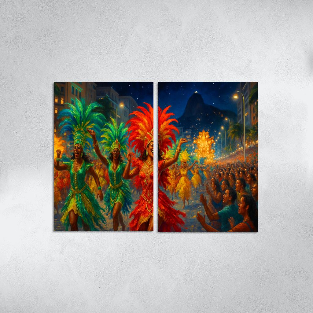 Rio Carnival - Brazil custom paintings frame