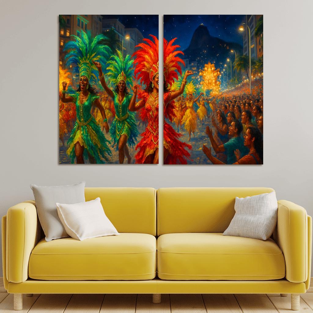 Rio Carnival - Brazil custom paintings frame