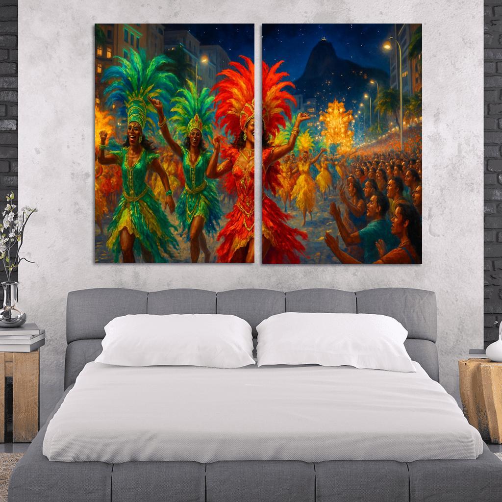 Rio Carnival - Brazil custom paintings frame