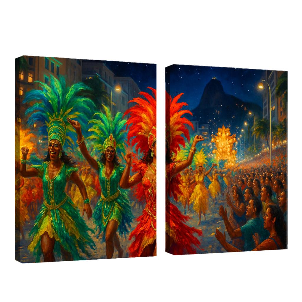 Rio Carnival - Brazil custom paintings frame