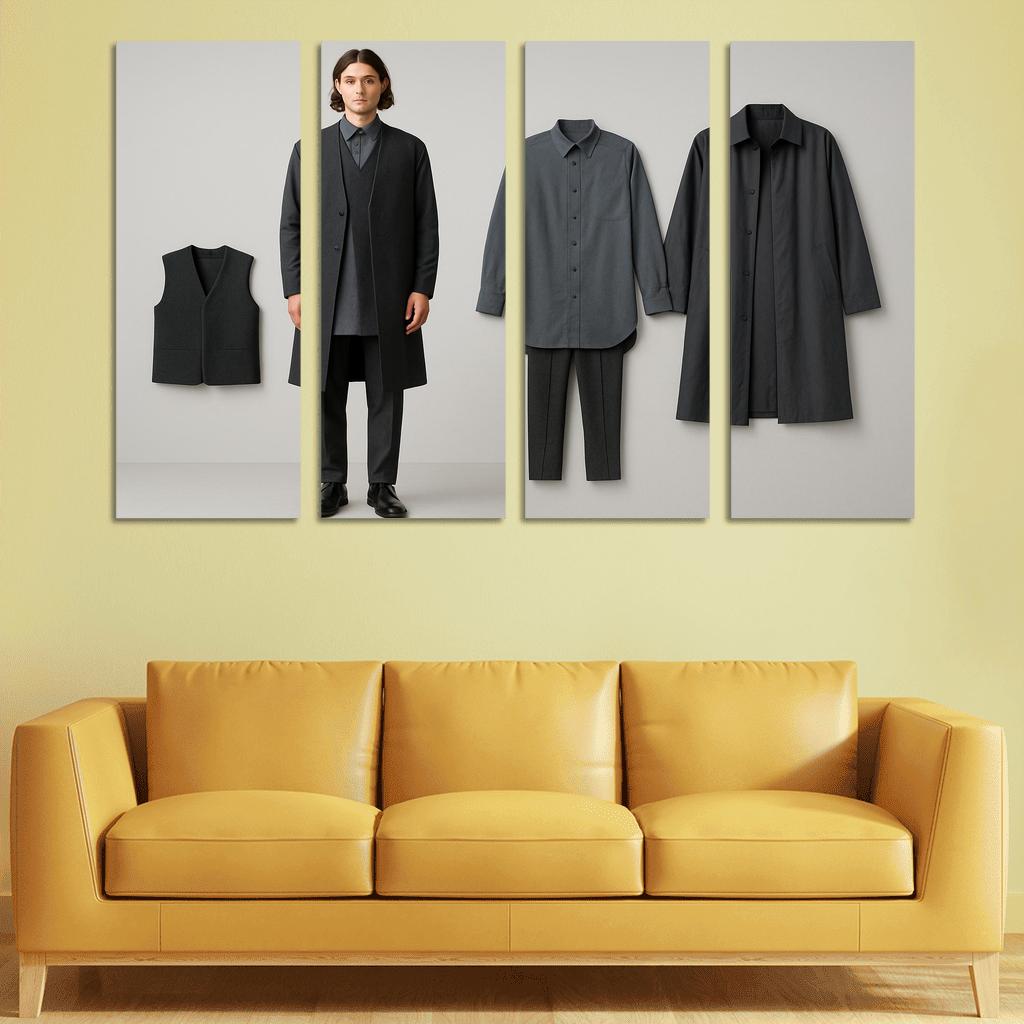 Modular Monochrome Layering Wardrobe Concept art trends