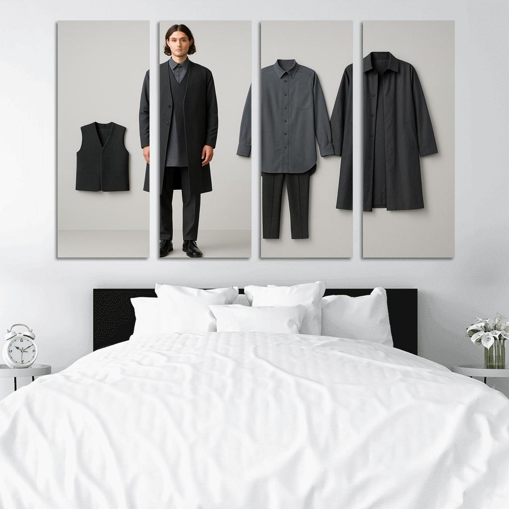 Modular Monochrome Layering Wardrobe Concept art trends