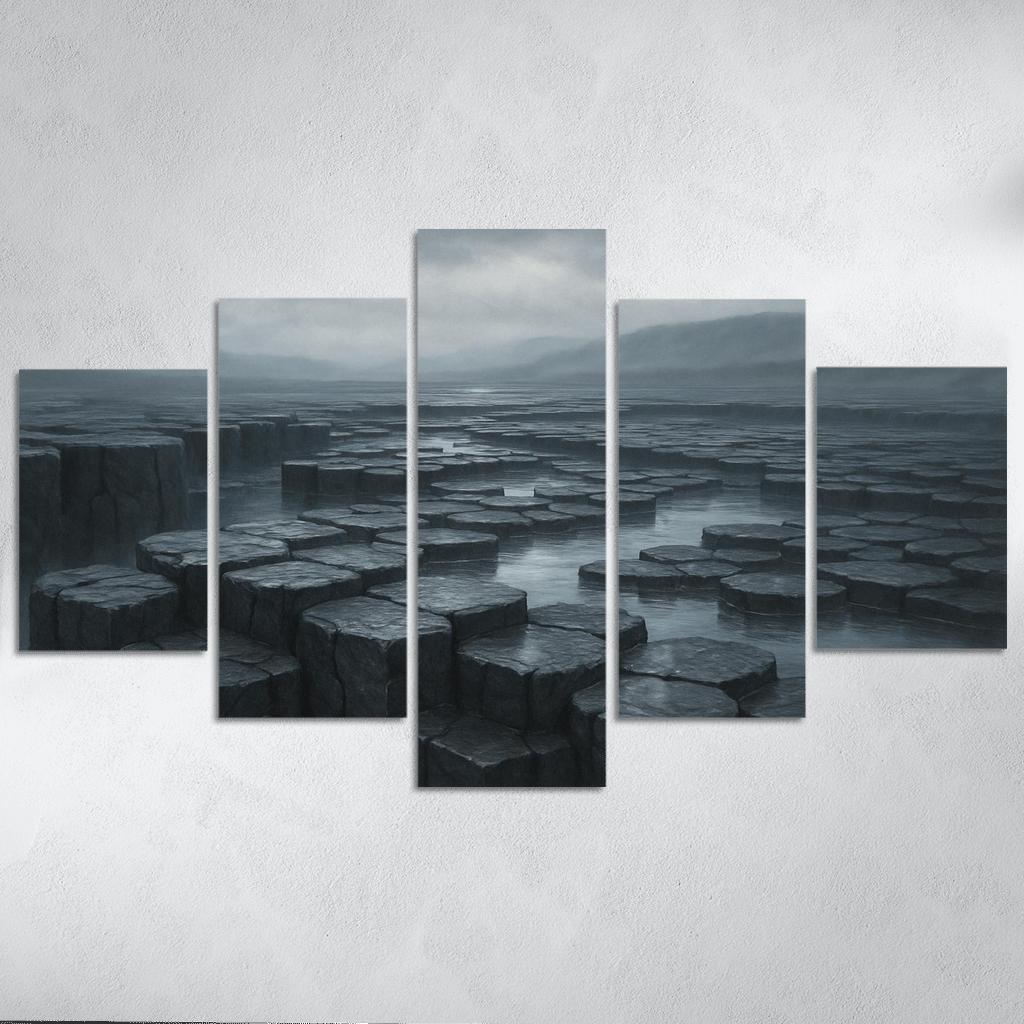 Rain Washed Basalt Plateau After A Summer Storm oil paintings frame