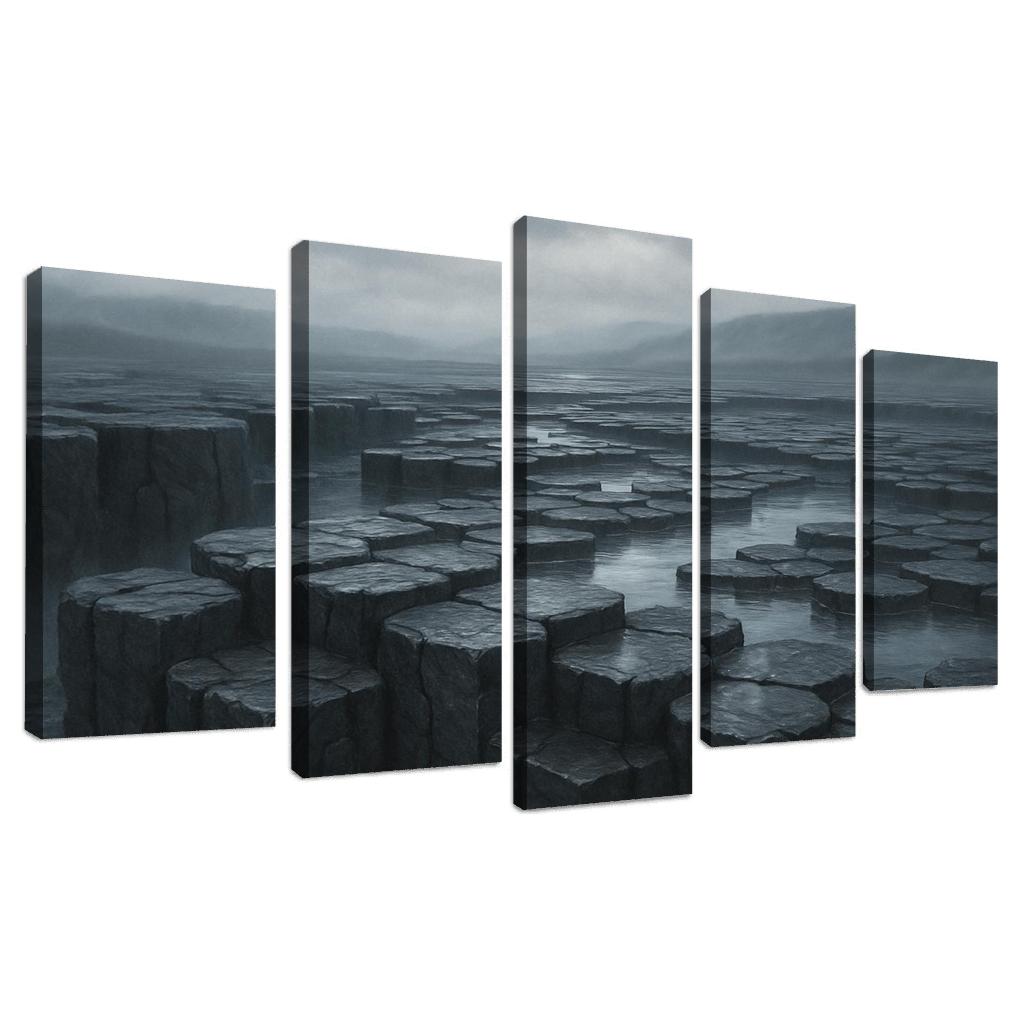 Rain Washed Basalt Plateau After A Summer Storm oil paintings frame