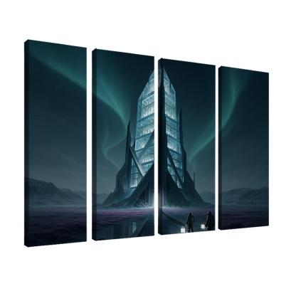 The Cryoglass Archive Spire multi-panel paintings