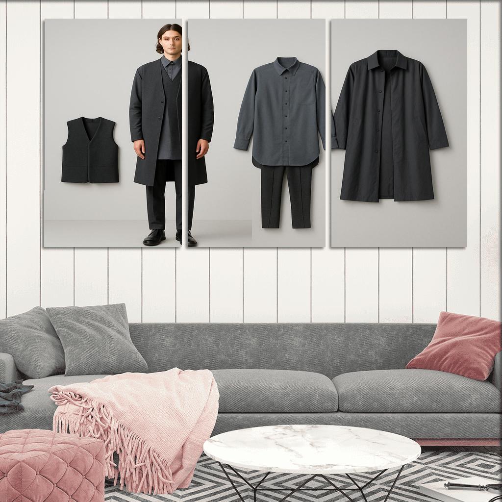 Modular Monochrome Layering Wardrobe Concept art trends