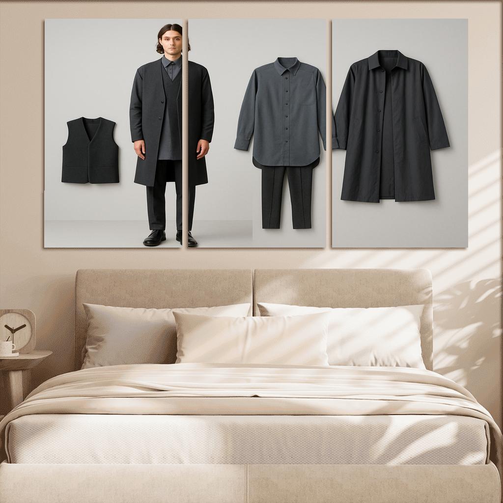 Modular Monochrome Layering Wardrobe Concept art trends