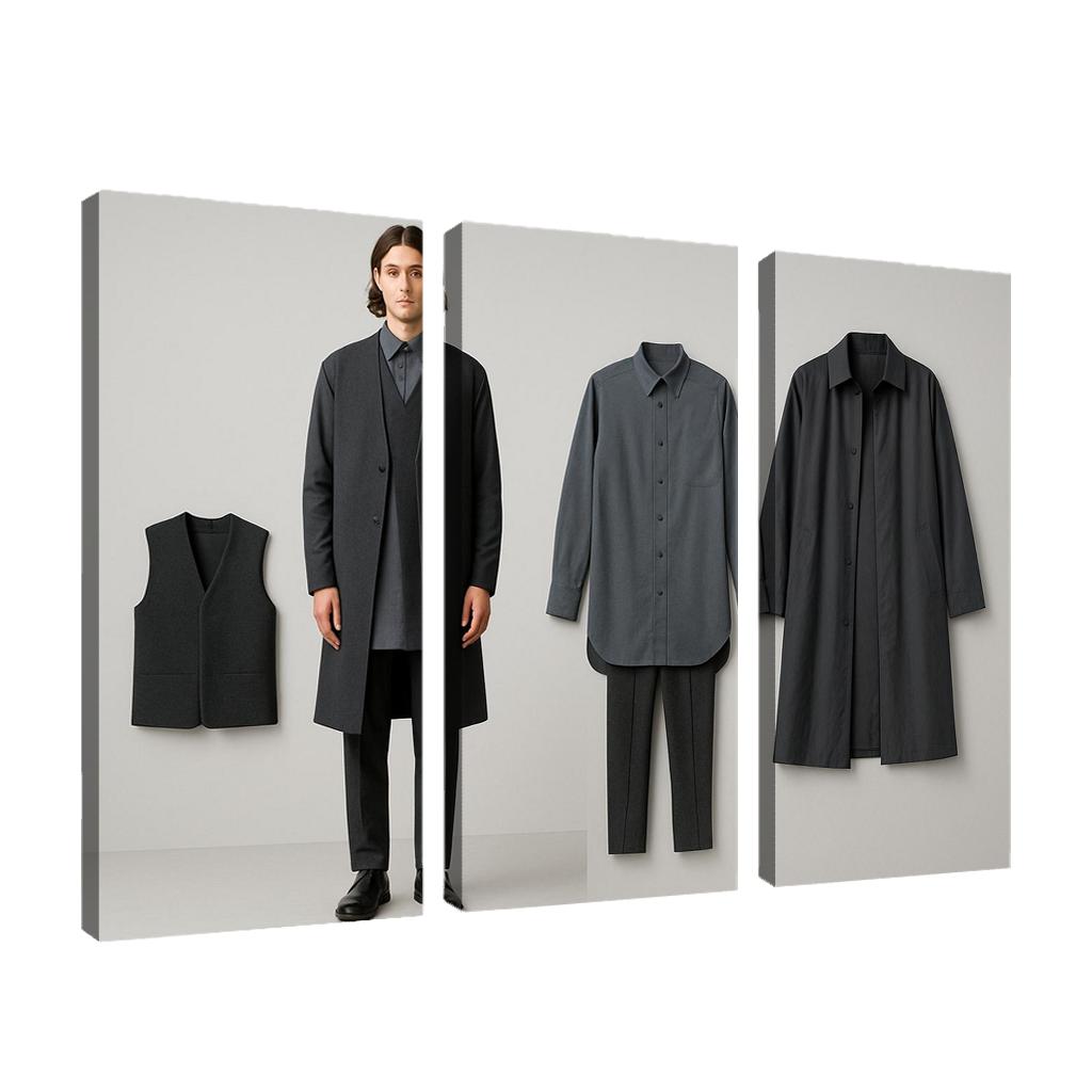 Modular Monochrome Layering Wardrobe Concept art trends