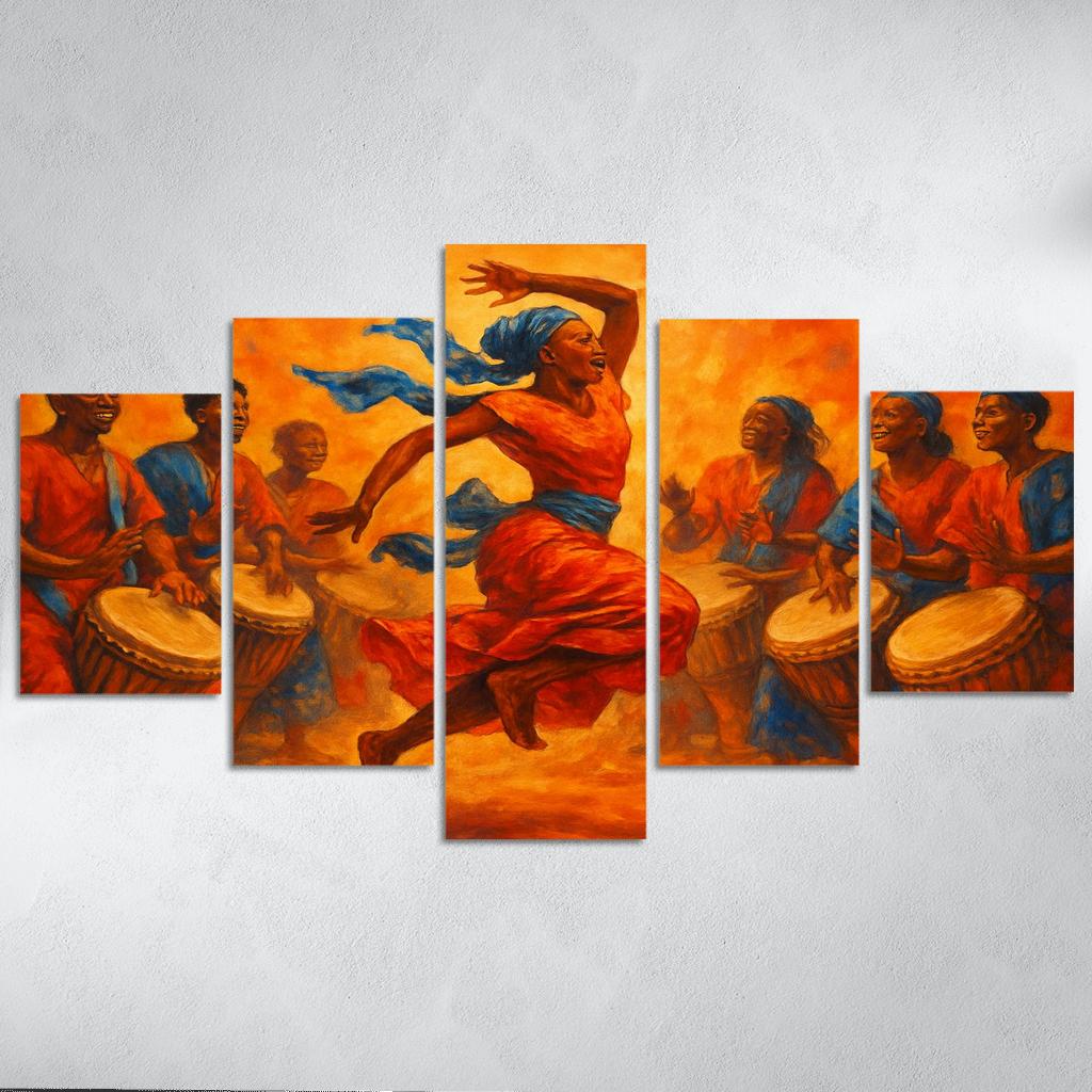 Sabar Pulse The West African Drum Dance Tradition modern paintings frame