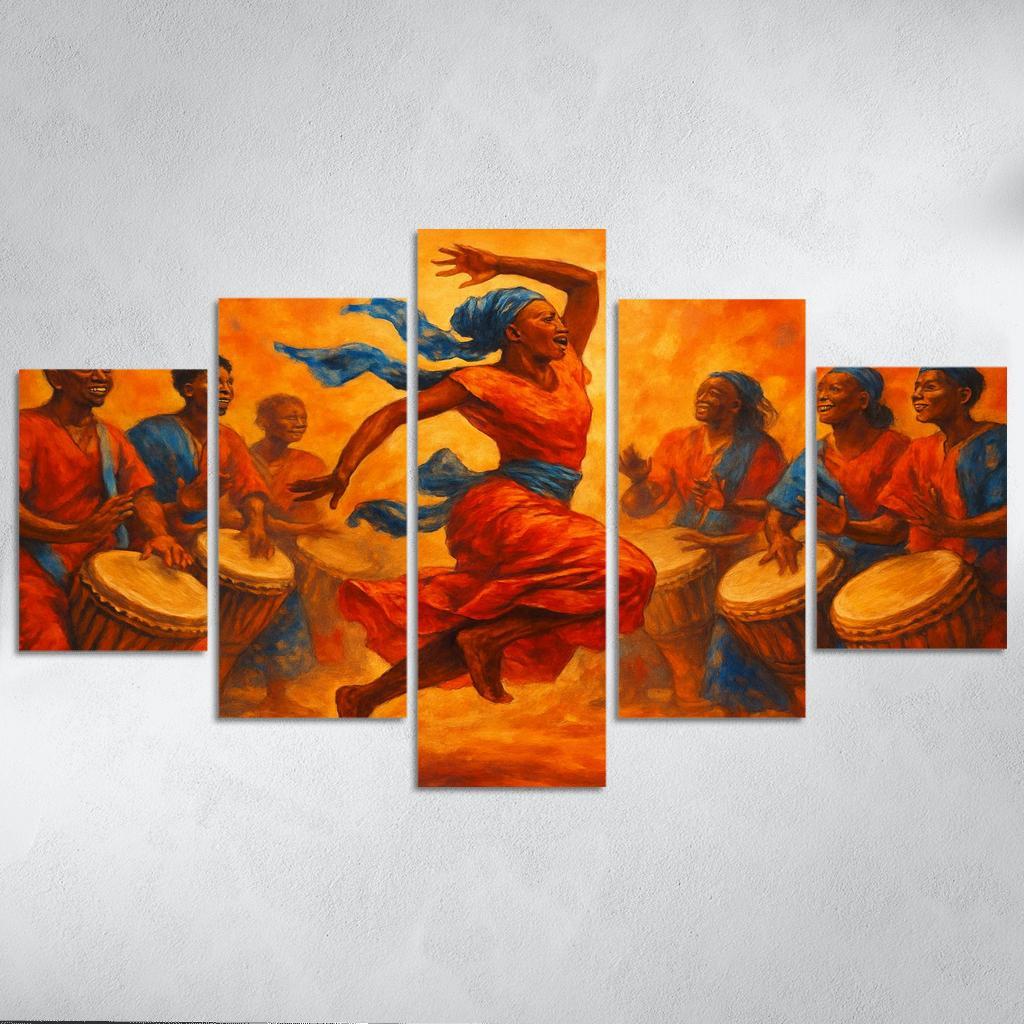 Sabar Pulse The West African Drum Dance Tradition modern paintings frame