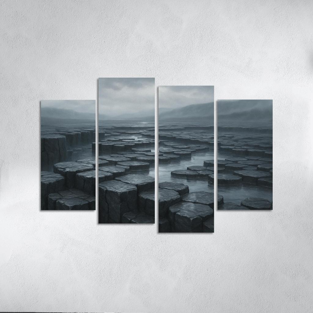 Rain Washed Basalt Plateau After A Summer Storm oil paintings frame