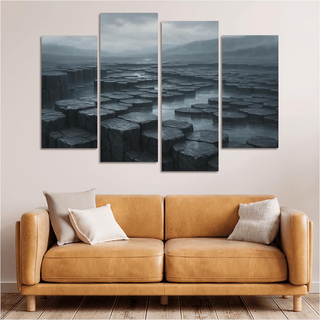 Rain Washed Basalt Plateau After A Summer Storm oil paintings frame