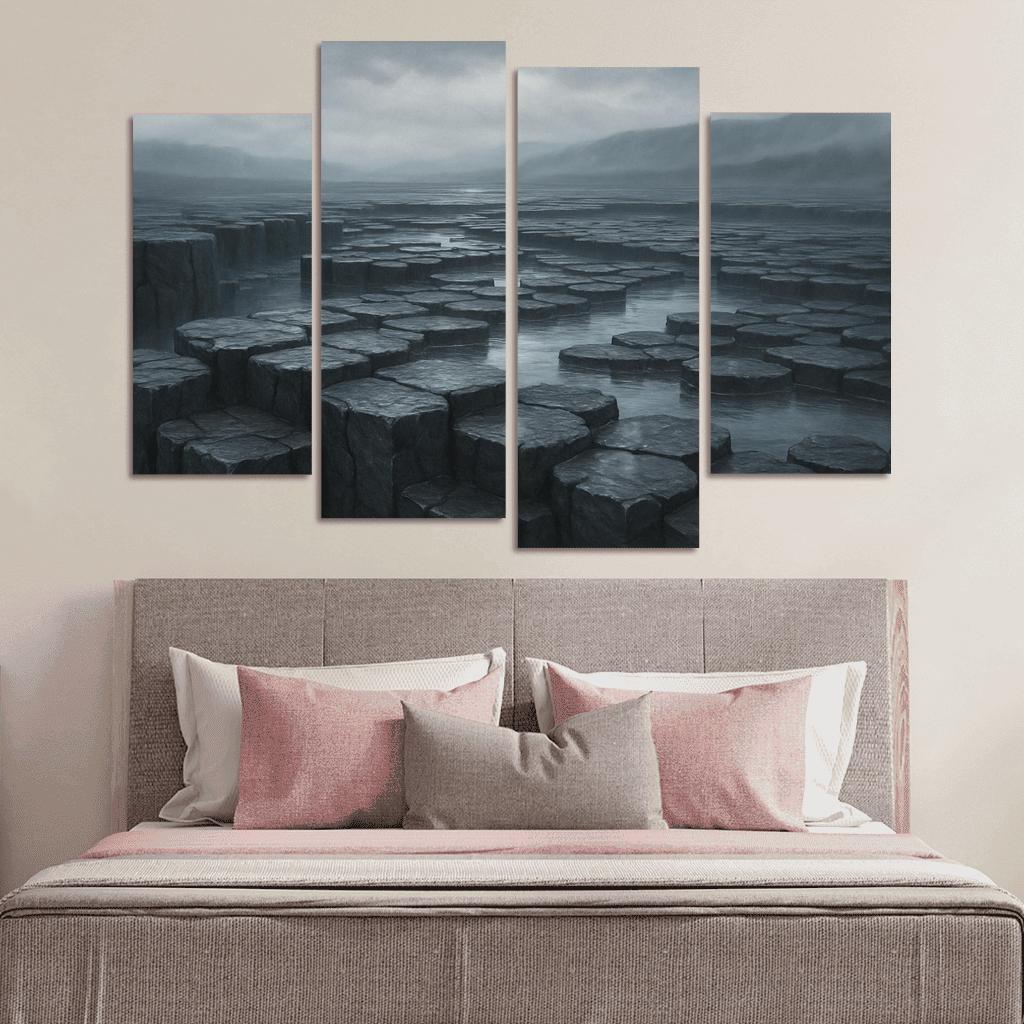 Rain Washed Basalt Plateau After A Summer Storm oil paintings frame