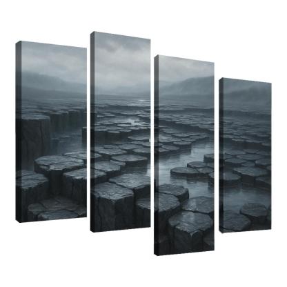 Rain Washed Basalt Plateau After A Summer Storm oil paintings frame