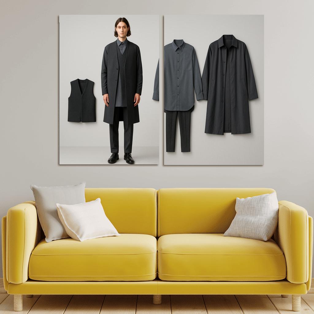 Modular Monochrome Layering Wardrobe Concept art trends