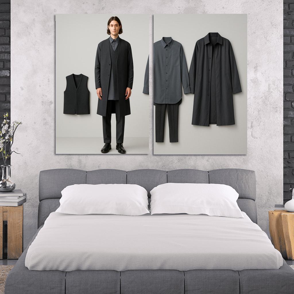Modular Monochrome Layering Wardrobe Concept art trends