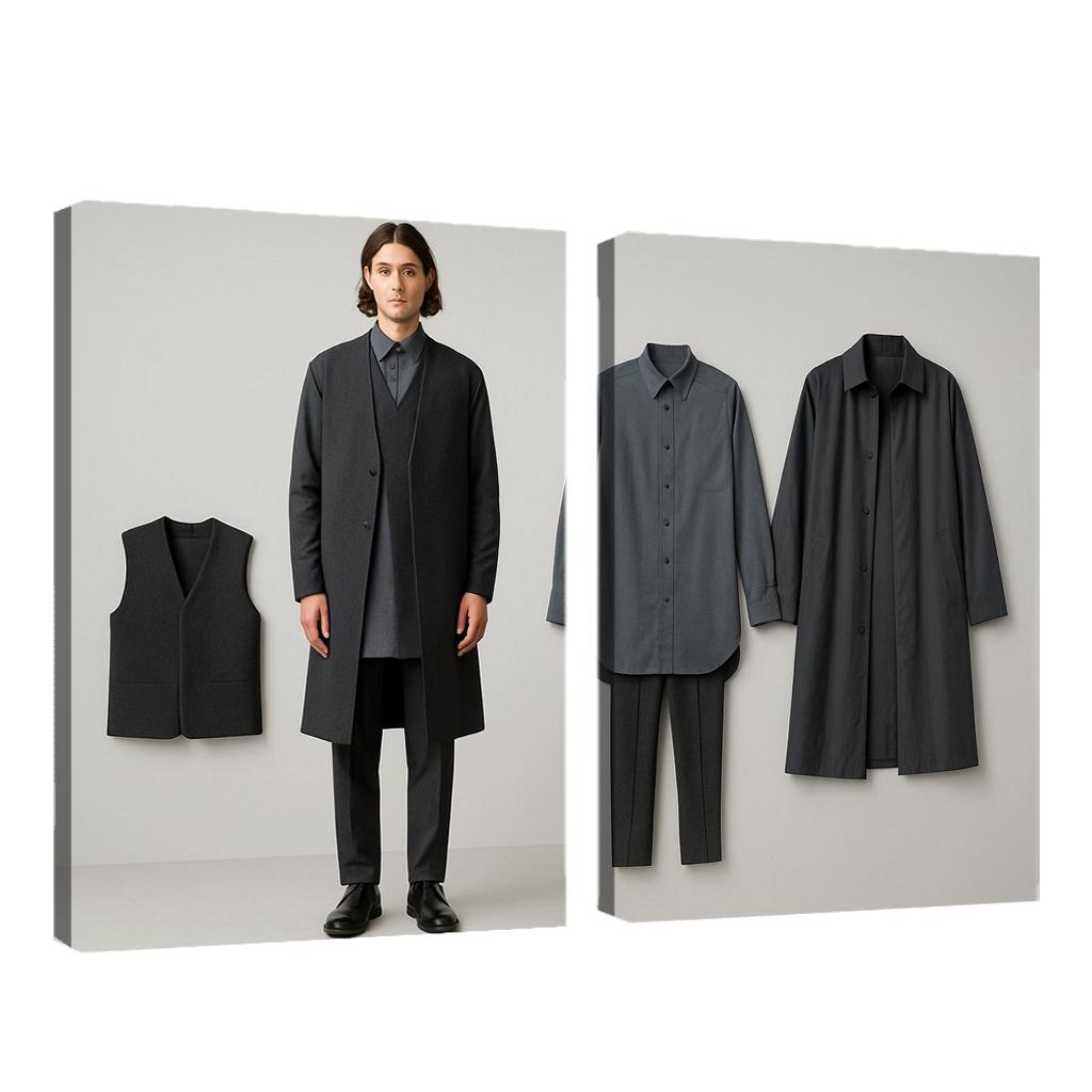 Modular Monochrome Layering Wardrobe Concept art trends