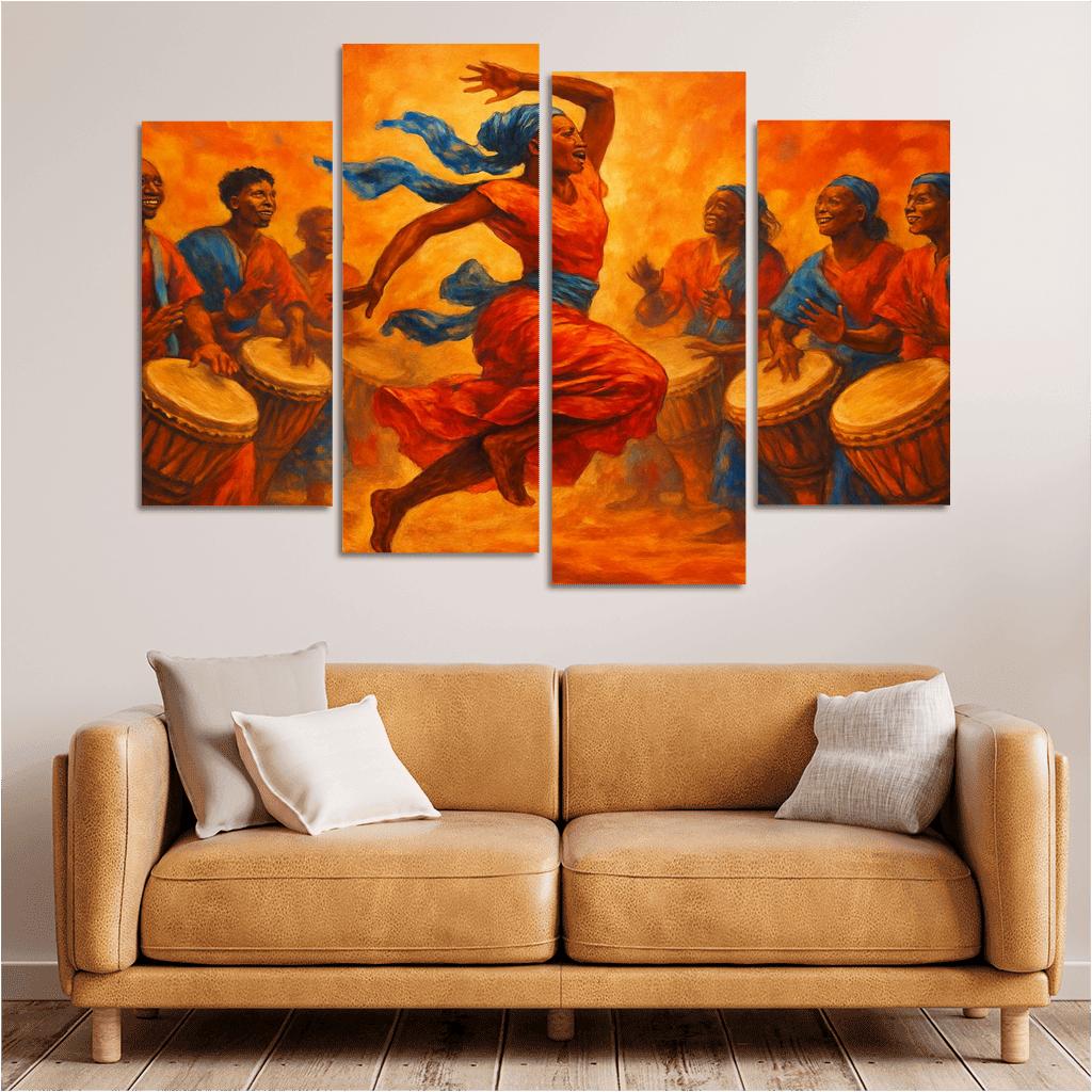 Sabar Pulse The West African Drum Dance Tradition modern paintings frame