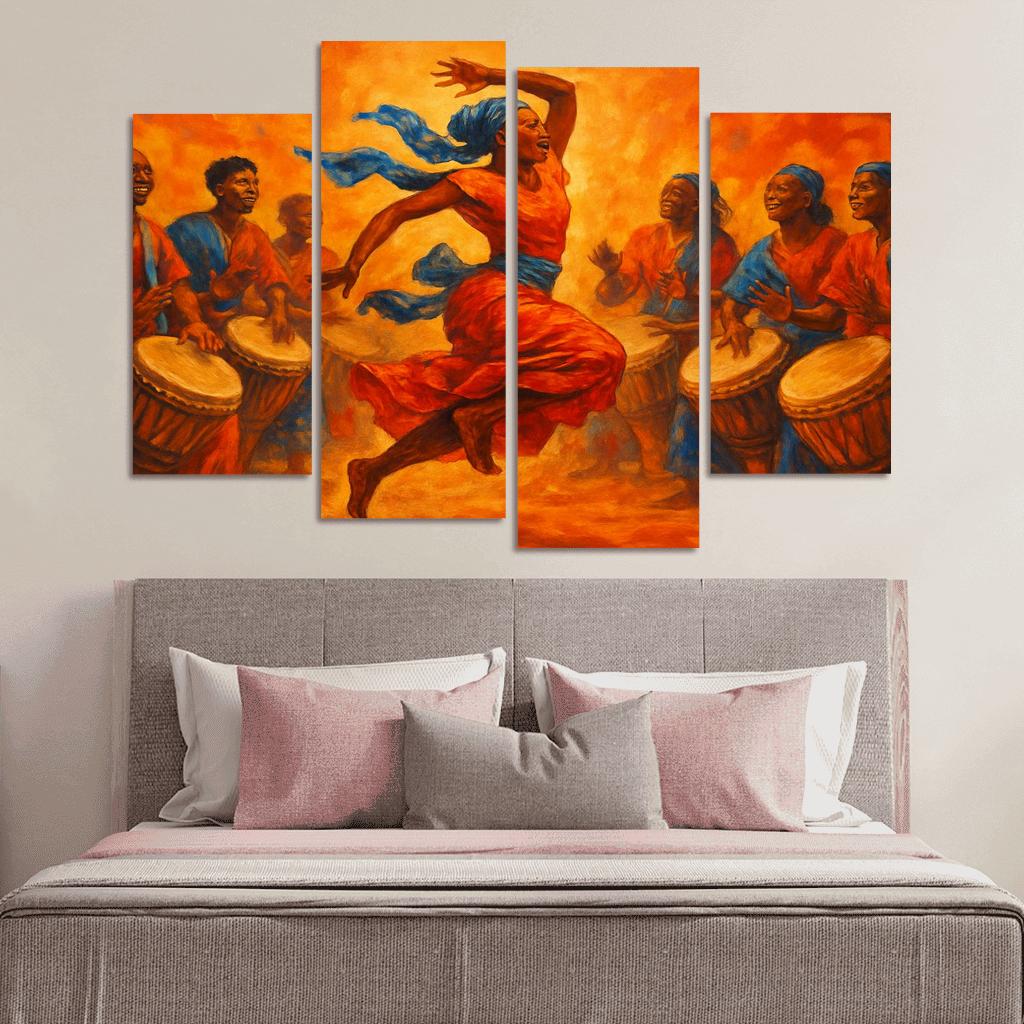 Sabar Pulse The West African Drum Dance Tradition modern paintings frame