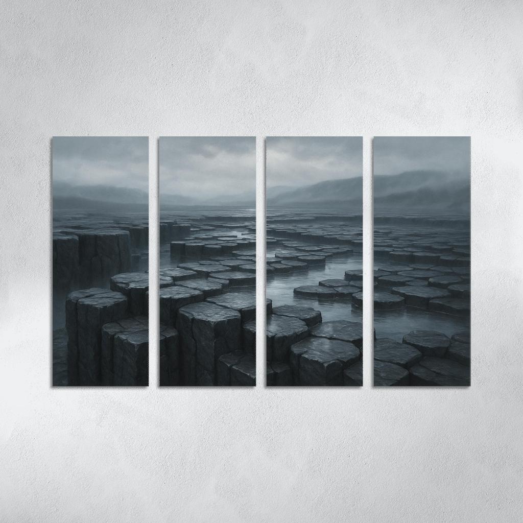 Rain Washed Basalt Plateau After A Summer Storm oil paintings frame