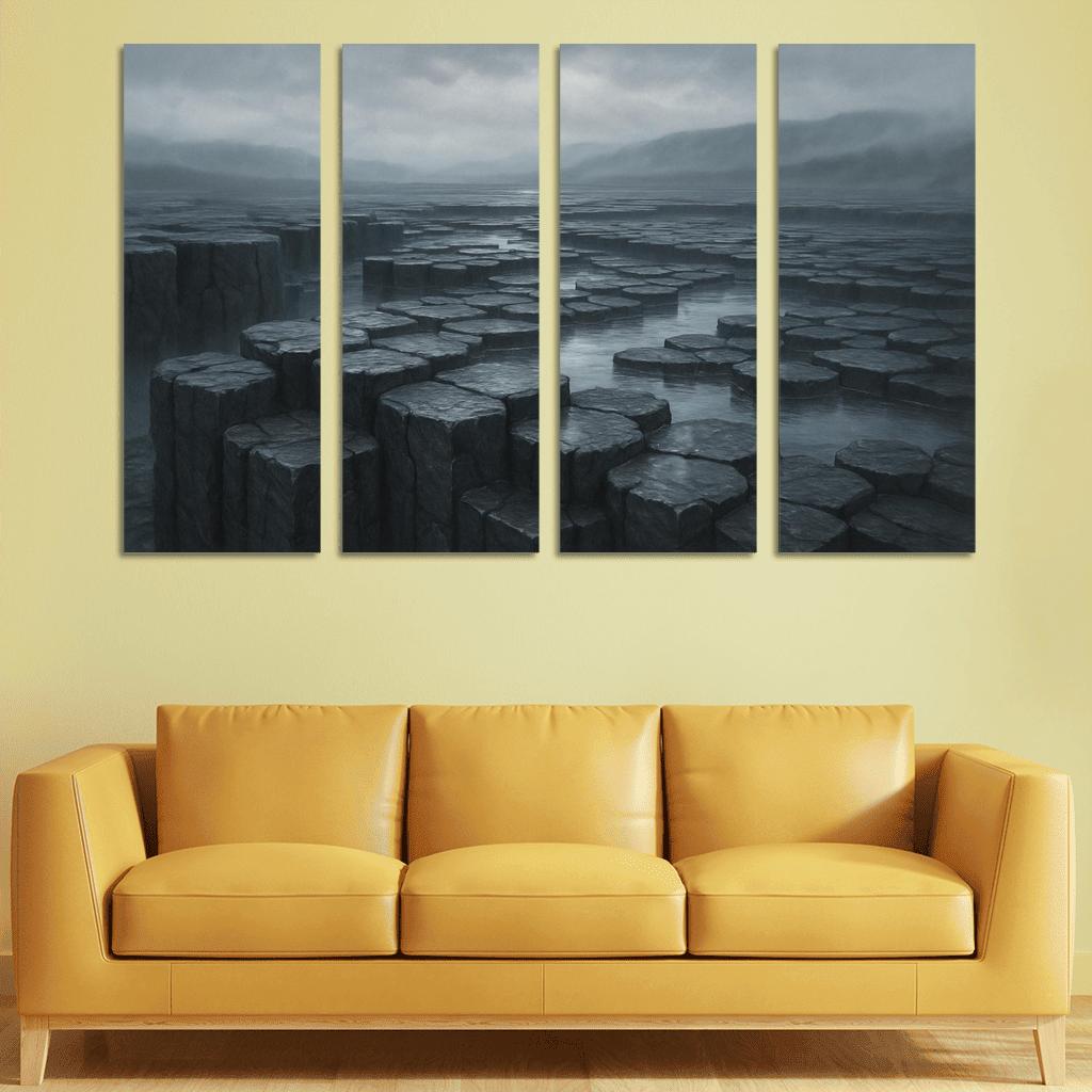 Rain Washed Basalt Plateau After A Summer Storm oil paintings frame