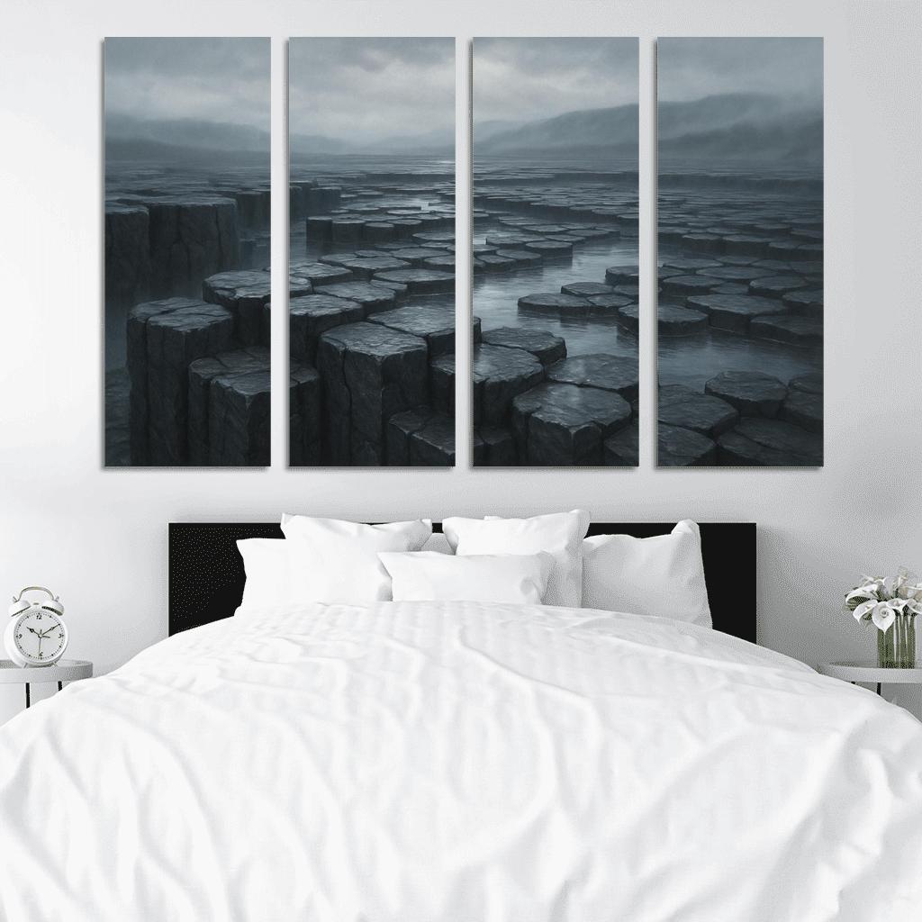 Rain Washed Basalt Plateau After A Summer Storm oil paintings frame