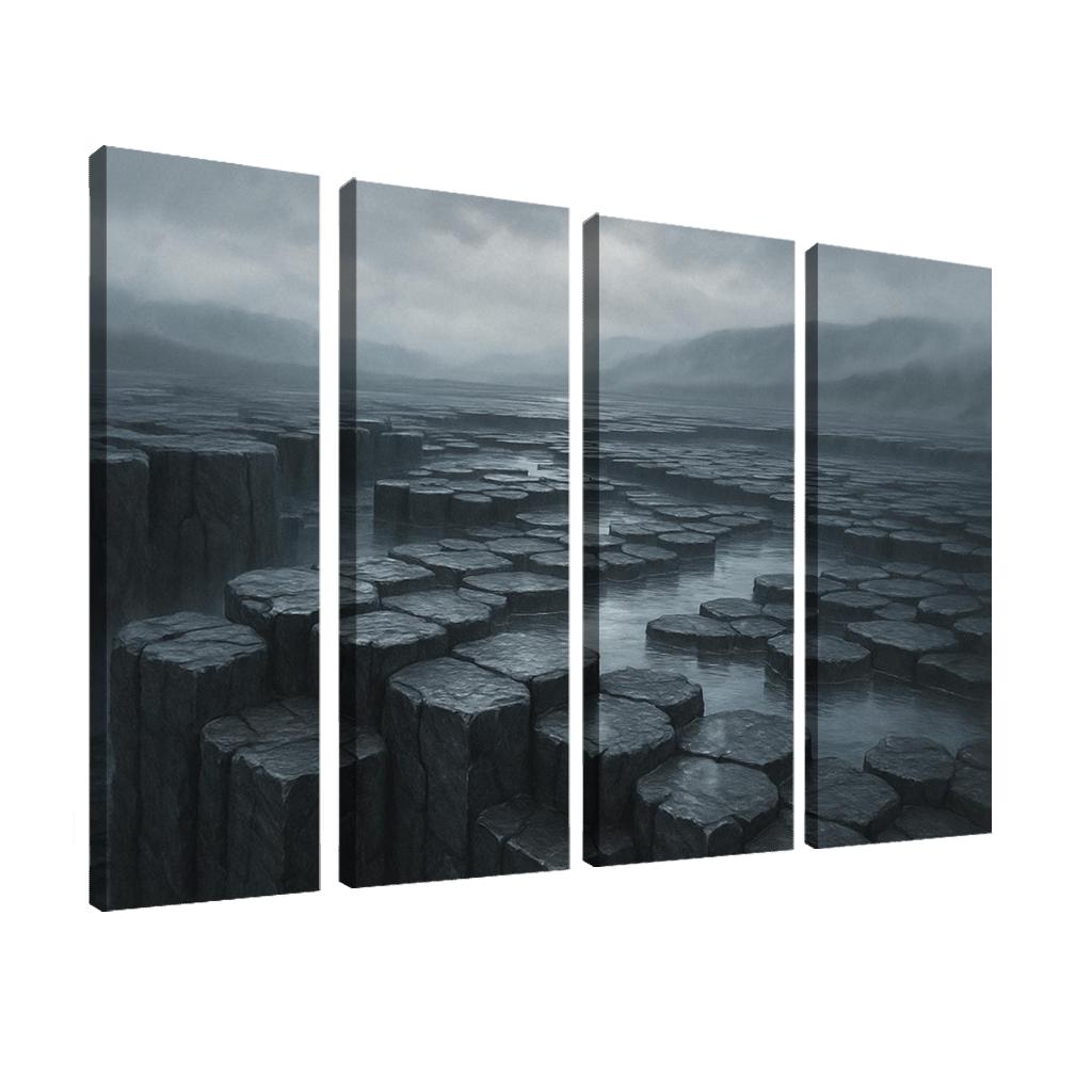 Rain Washed Basalt Plateau After A Summer Storm oil paintings frame