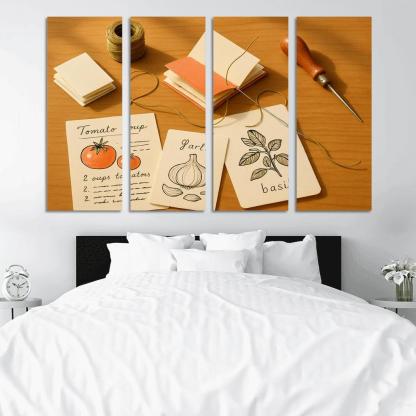 Hand Bound Mini Recipe Zine Crafting wall decor