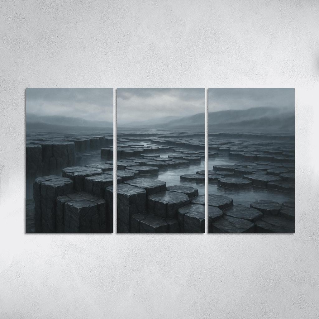 Rain Washed Basalt Plateau After A Summer Storm oil paintings frame