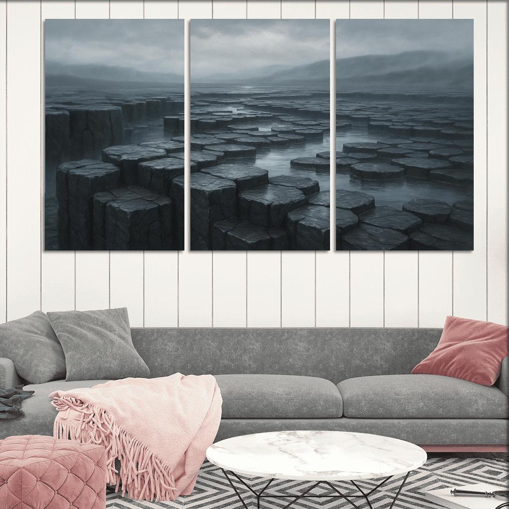 Rain Washed Basalt Plateau After A Summer Storm oil paintings frame