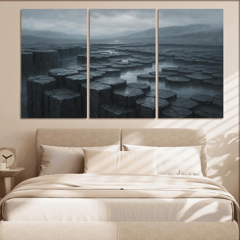 Rain Washed Basalt Plateau After A Summer Storm oil paintings frame