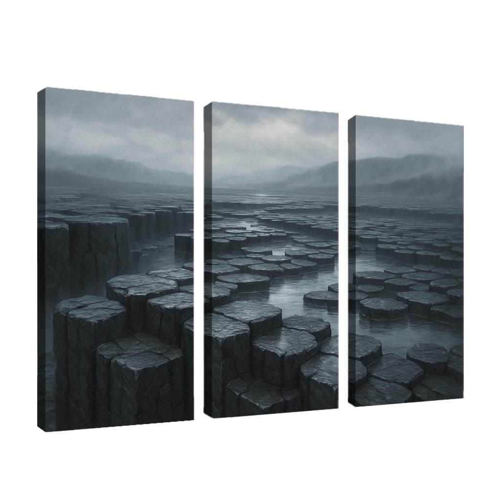 Rain Washed Basalt Plateau After A Summer Storm oil paintings frame