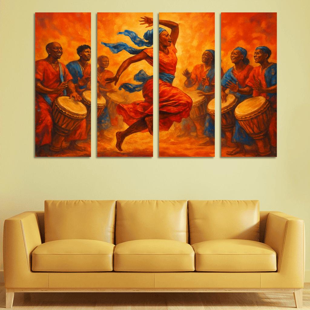 Sabar Pulse The West African Drum Dance Tradition modern paintings frame