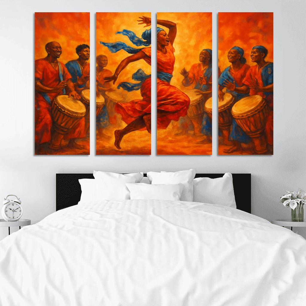 Sabar Pulse The West African Drum Dance Tradition modern paintings frame
