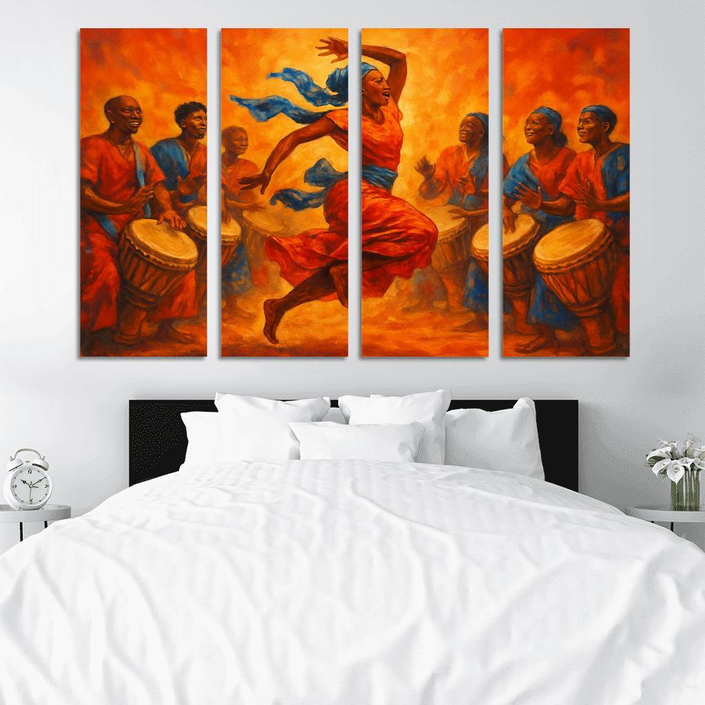 Sabar Pulse The West African Drum Dance Tradition modern paintings frame