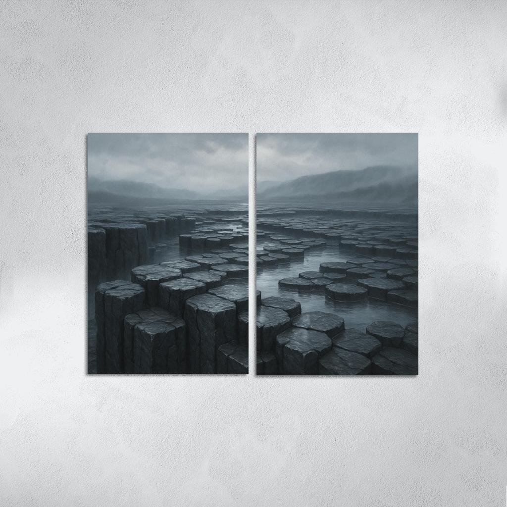 Rain Washed Basalt Plateau After A Summer Storm oil paintings frame